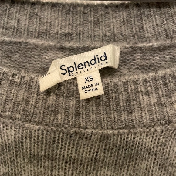 Splendid gray sweater size XS with pearl detail - Picture 3 of 5